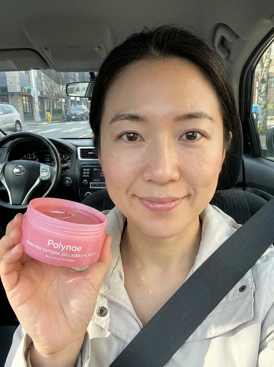 Customer photo — Polynae Polynae PDRN Collagen Caffeine Eye Patch — showing the result, 5-star review.