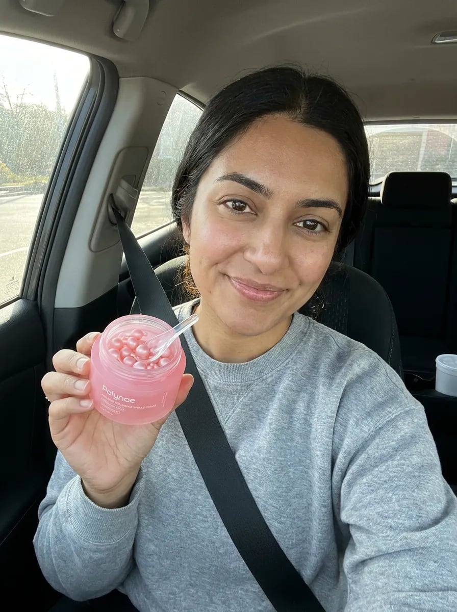 Customer photo — Polynae Polynae PDRN Collagen Capsule Cream — product in hand, 5-star review.