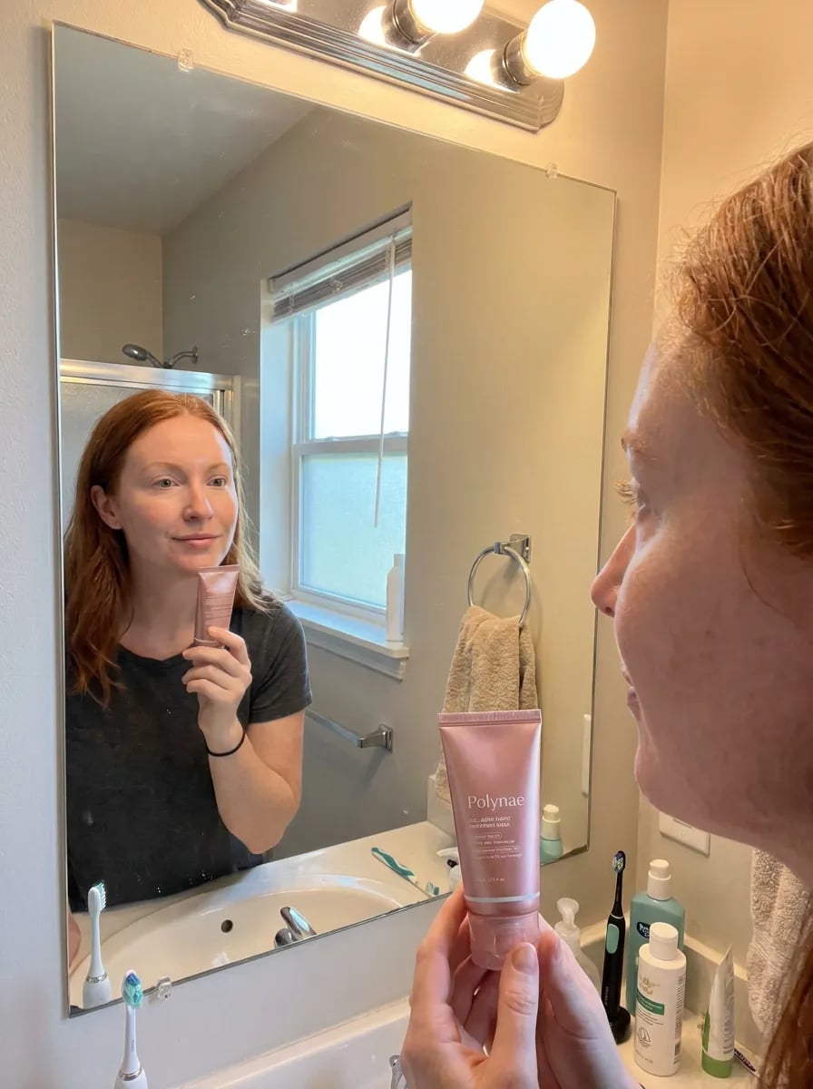 Customer photo — Polynae Polynae PDRN Collagen Night Mask — showing the result, 5-star review.