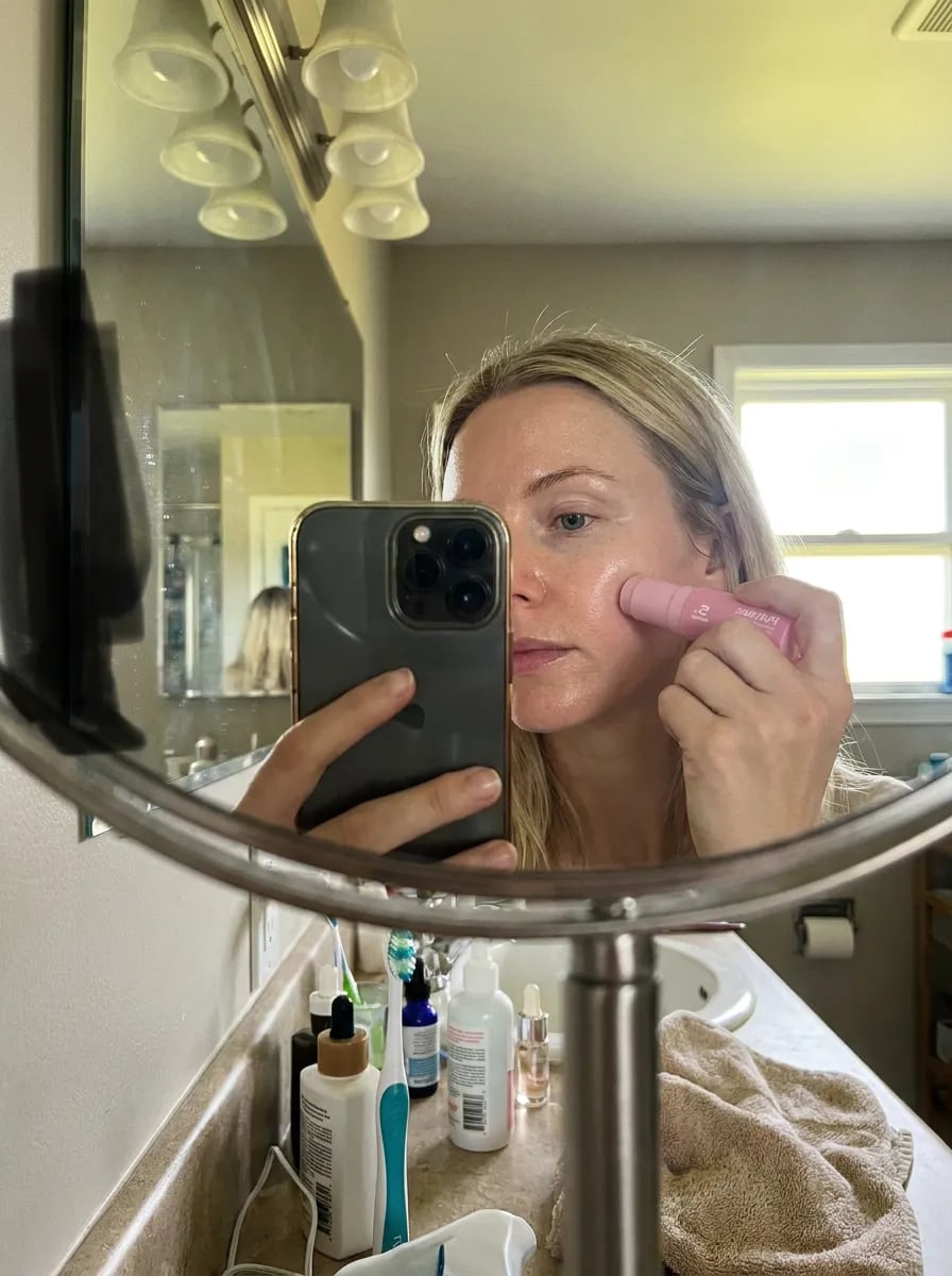 Customer photo — Polynae Polynae PDRN Collagen Volume Balm — product in use, 5-star review.