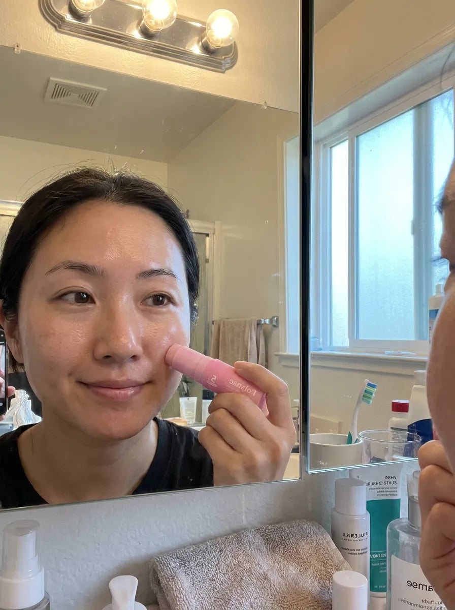 Customer photo — Polynae Polynae PDRN Collagen Volume Balm — product in use, 5-star review.