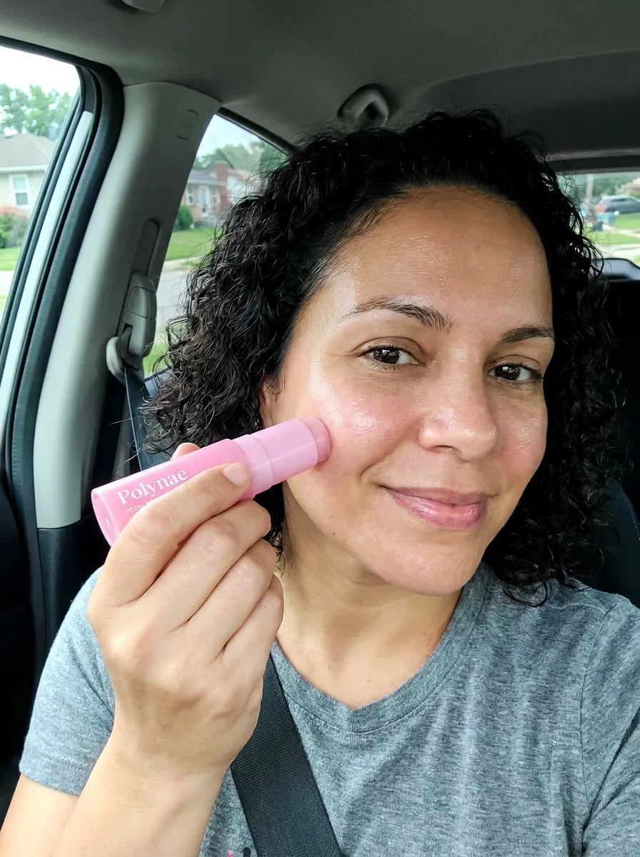 Customer photo — Polynae Polynae PDRN Collagen Volume Balm — product in use, 4-star review.