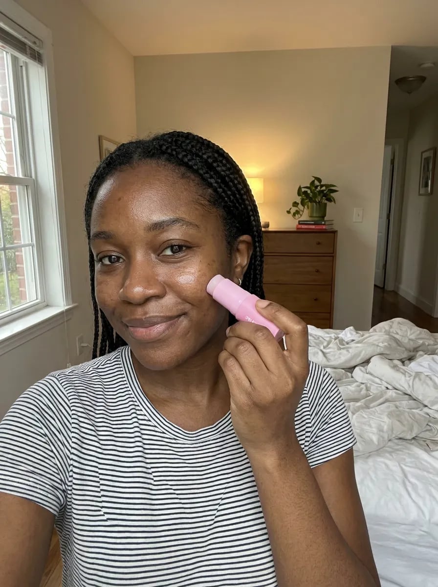 Customer photo — Polynae Polynae PDRN Collagen Volume Balm — product on a kitchen counter, 5-star review.