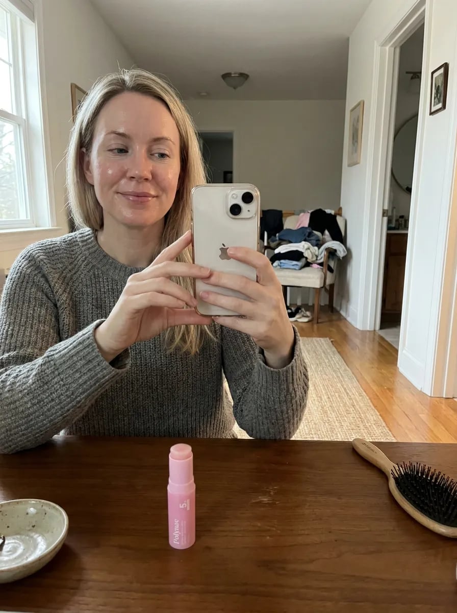 Customer photo — Polynae Polynae PDRN Collagen Volume Balm — showing the result, 5-star review.