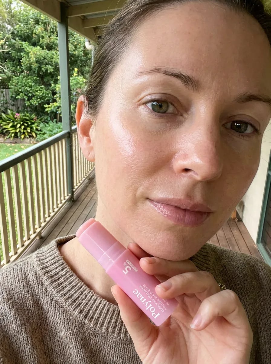 Customer photo — Polynae Polynae PDRN Collagen Volume Balm — showing the result, 5-star review.