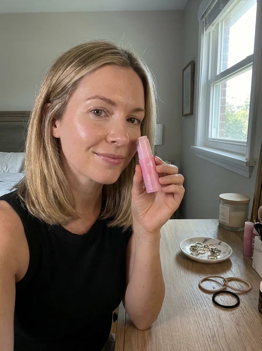 Customer photo — Polynae Polynae PDRN Collagen Volume Balm — showing the result, 5-star review.